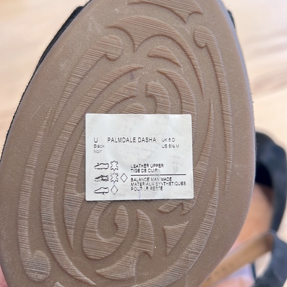 Clarks Palmdale Dasha Black Suede Wedges 8.5 - Picture 6 of 7